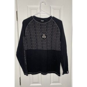 UNK NBA Boston‎ Celtics Long Sleeve Thermal Shirt Black Large